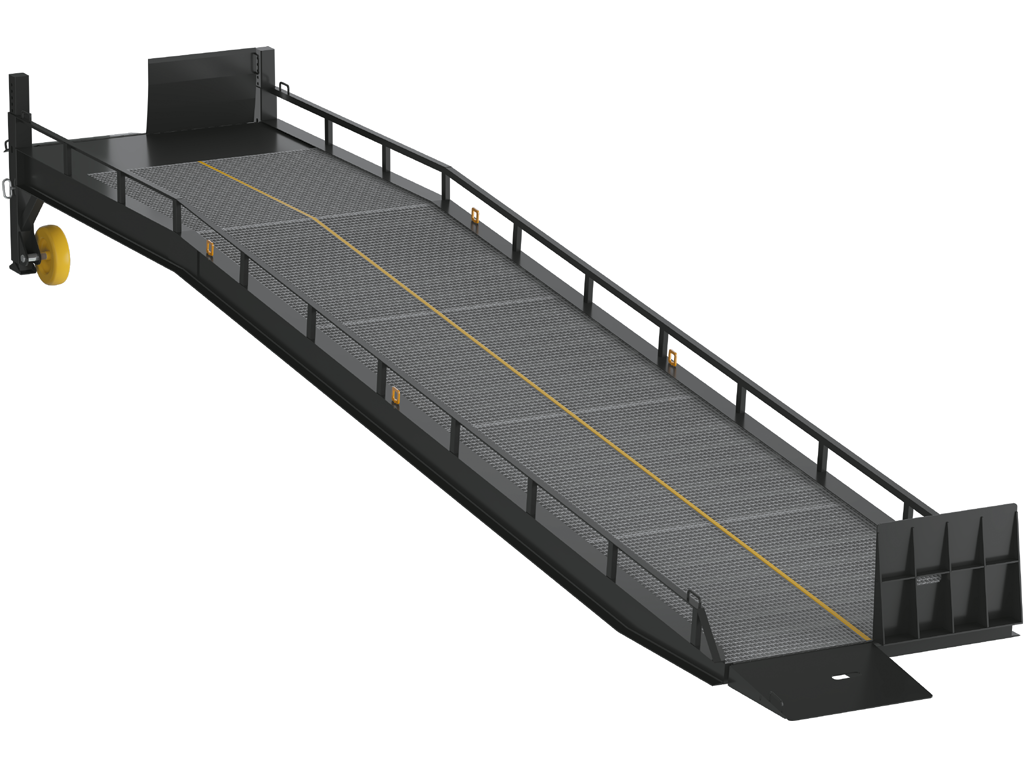 Рампа мобильная без опоры на кузов автомобиля серии rmfs